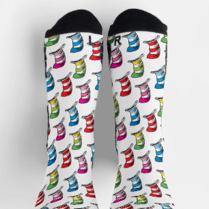 Katze im Hut Farbige Hut Muster Socken