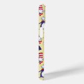 Katze im Hut | Gelbes Muster Case-Mate iPhone Hülle (Rückseite / Rechts)