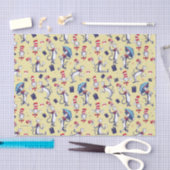 Katze im Hut | Gelbes Muster Seidenpapier (Handwerk)