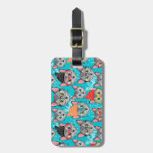 Katze im Hut Gepäckanhänger (Vorderseite vertikal)