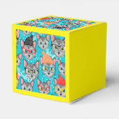 Katze im Hut Geschenkschachtel (Rückseite)