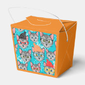 Katze im Hut Geschenkschachtel (Rückseite)