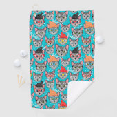 Katze im Hut Golfhandtuch (Insitu)