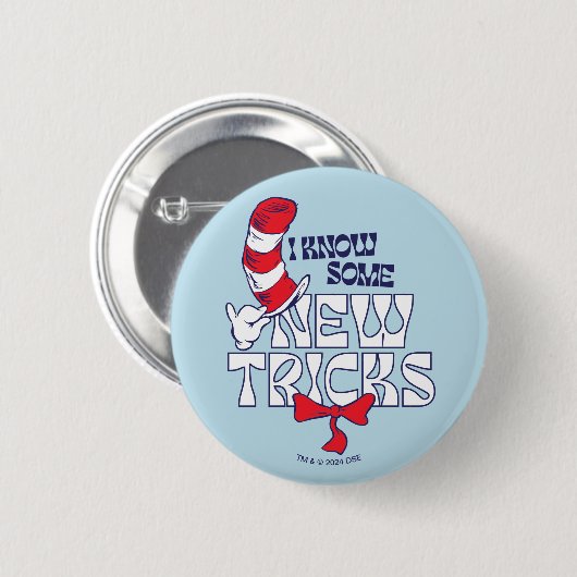 Katze im Hut | Ich kenne einige neue Tricks Button (Vorne & Hinten)