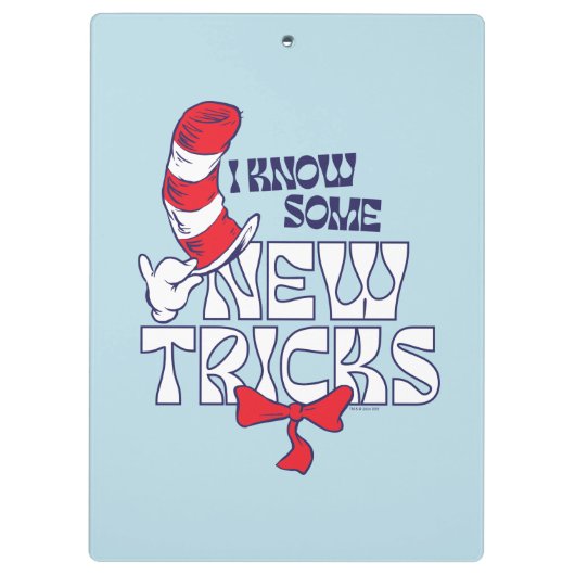 Katze im Hut | Ich kenne einige neue Tricks Klemmbrett (Rückseite)