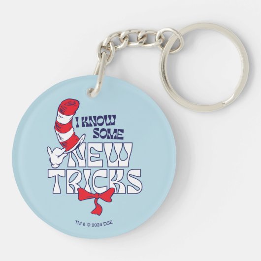 Katze im Hut | Ich kenne einige neue Tricks Schlüsselanhänger (Rückseite)