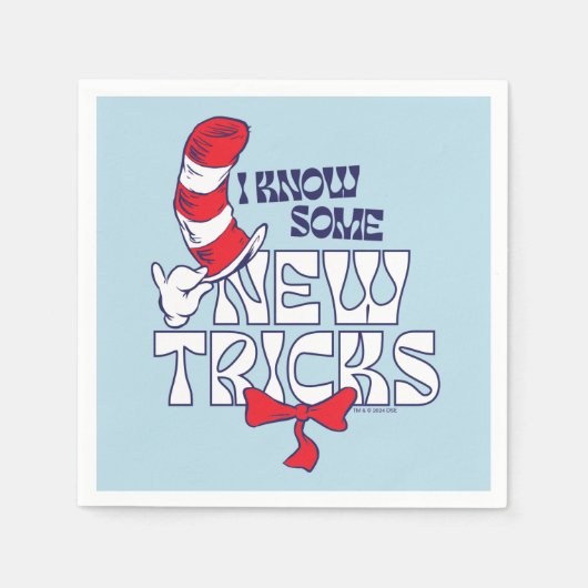 Katze im Hut | Ich kenne einige neue Tricks Serviette (Vorderseite)