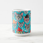 Katze im Hut Kaffeetasse (Mittel)