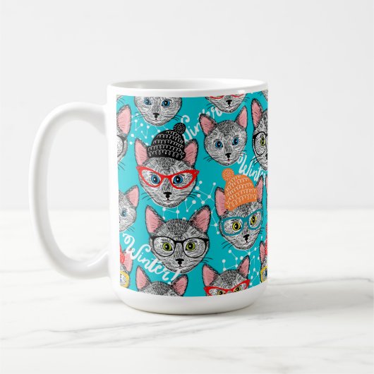 Katze im Hut Kaffeetasse (Links)