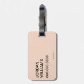 Katze im Hut | Katzentext Gepäckanhänger (Rückseite vertikal)