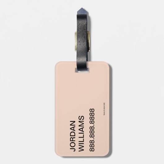 Katze im Hut | Katzentext Gepäckanhänger (Rückseite vertikal)