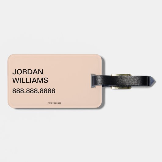 Katze im Hut | Katzentext Gepäckanhänger (Rückseite horizontal)