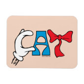 Katze im Hut | Katzentext Magnet (Horizontal)