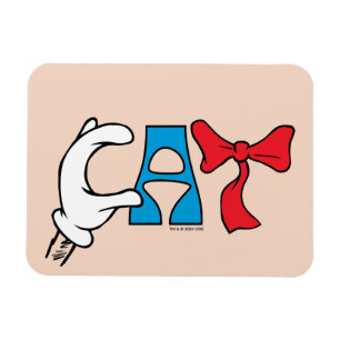 Katze im Hut Katzentext Magnet