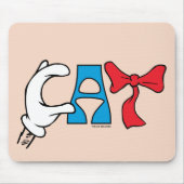Katze im Hut | Katzentext Mousepad (Vorne)