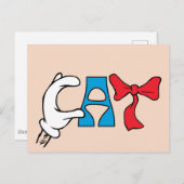 Katze im Hut | Katzentext Postkarte (Vorne/Hinten)