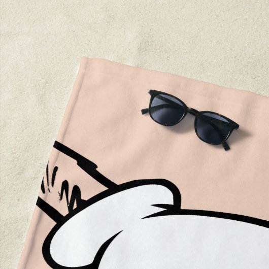 Katze im Hut | Katzentext Strandtuch (Beispiel)