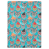 Katze im Hut Klemmbrett (Rückseite)