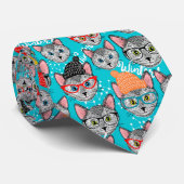 Katze im Hut Krawatte (Gerollt)