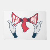 Katze im Hut | Krawatte zum Zeichenketten von Katz Fußmatte (Vorderseite)