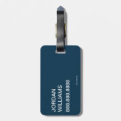 Katze im Hut | Krawatte zum Zeichenketten von Katz Gepäckanhänger (Rückseite vertikal)