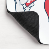 Katze im Hut | Krawatte zum Zeichenketten von Katz Mousepad (Ecke)