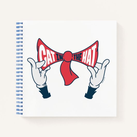 Katze im Hut | Krawatte zum Zeichenketten von Katz Notizblock (Vorderseite)