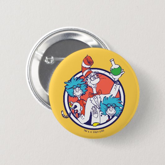 Katze im Hut & Labrador Tech One Labrador Tech Two Button (Vorne & Hinten)