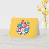 Katze im Hut & Labrador Tech One Labrador Tech Two Karte (Gelbe Blume)