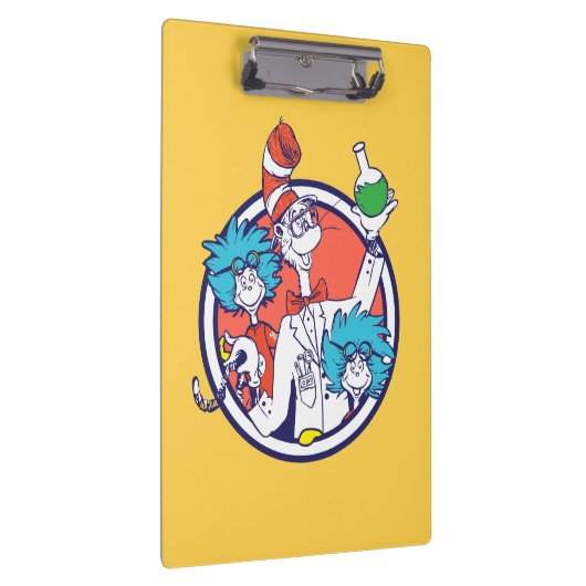 Katze im Hut & Labrador Tech One Labrador Tech Two Klemmbrett (Rechts)