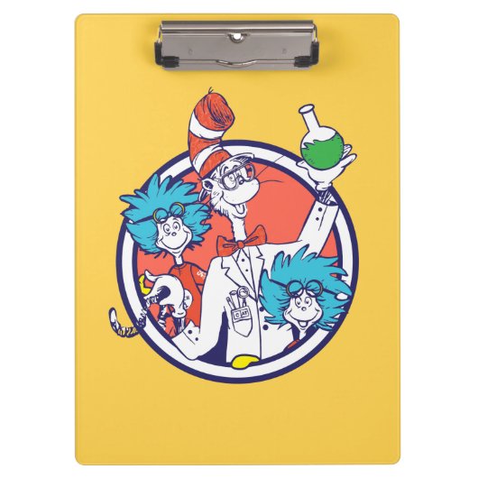 Katze im Hut & Labrador Tech One Labrador Tech Two Klemmbrett (Vorderseite)