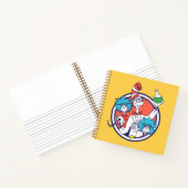 Katze im Hut & Labrador Tech One Labrador Tech Two Notizblock (Innenseite)