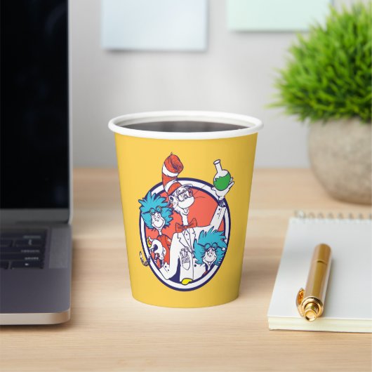 Katze im Hut & Labrador Tech One Labrador Tech Two Pappbecher (InSitu)