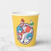 Katze im Hut & Labrador Tech One Labrador Tech Two Pappbecher (Vorderseite)