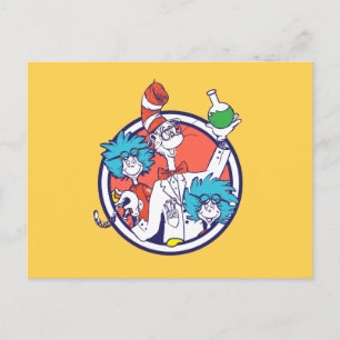 Katze im Hut & Labrador Tech One Labrador Tech Two Postkarte