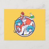 Katze im Hut & Labrador Tech One Labrador Tech Two Postkarte (Vorderseite)