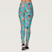 Katze im Hut Leggings (Rückseite)