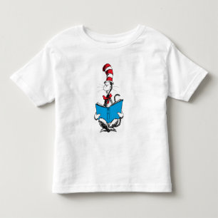 Katze im Hut Lesen Kleinkind T-shirt
