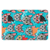 Katze im Hut Magnet (Horizontal)