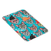 Katze im Hut Magnet (Rechte Seite)