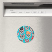 Katze im Hut Magnet (In Situ (Geschirrspüler))