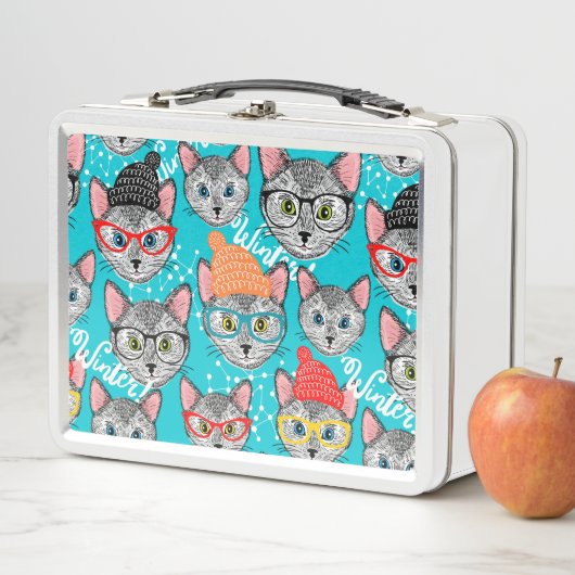 Katze im Hut Metall Brotdose (Beispiel)