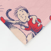 Katze im Hut | mit Kindermuster Fleecedecke (Ecke)