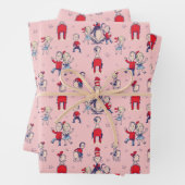 Katze im Hut | mit Kindermuster Geschenkpapier Set (Beispiel)