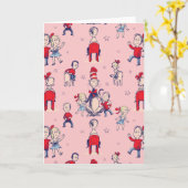 Katze im Hut | mit Kindermuster Karte (Gelbe Blume)