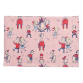 Katze im Hut | mit Kindermuster Kissenbezug (Rückseite-Links)