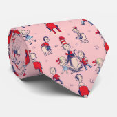 Katze im Hut | mit Kindermuster Krawatte (Gerollt)