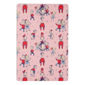 Katze im Hut | mit Kindermuster Mini Klemmbrett (Rückseite)