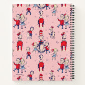 Katze im Hut | mit Kindermuster Notizblock (Rückseite)