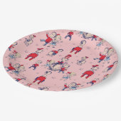 Katze im Hut | mit Kindermuster Pappteller (Schrägansicht)